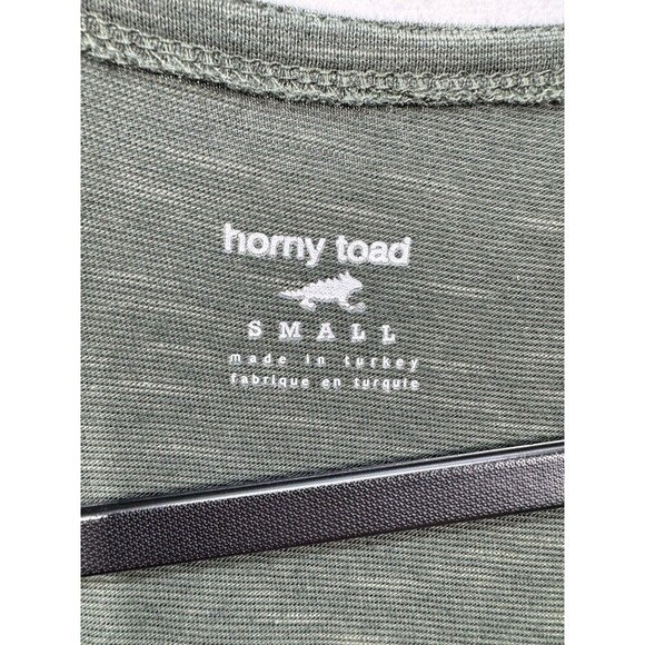 Horny Toad Oblique V Neck Dress Womens Small Green Organic Long Sleeve Outdoor - Picture 5 of 9